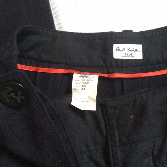 Early 2000 Paul Smith navy sailor pants in wool and cashmere blend, size 10 US - Picture 3 of 3